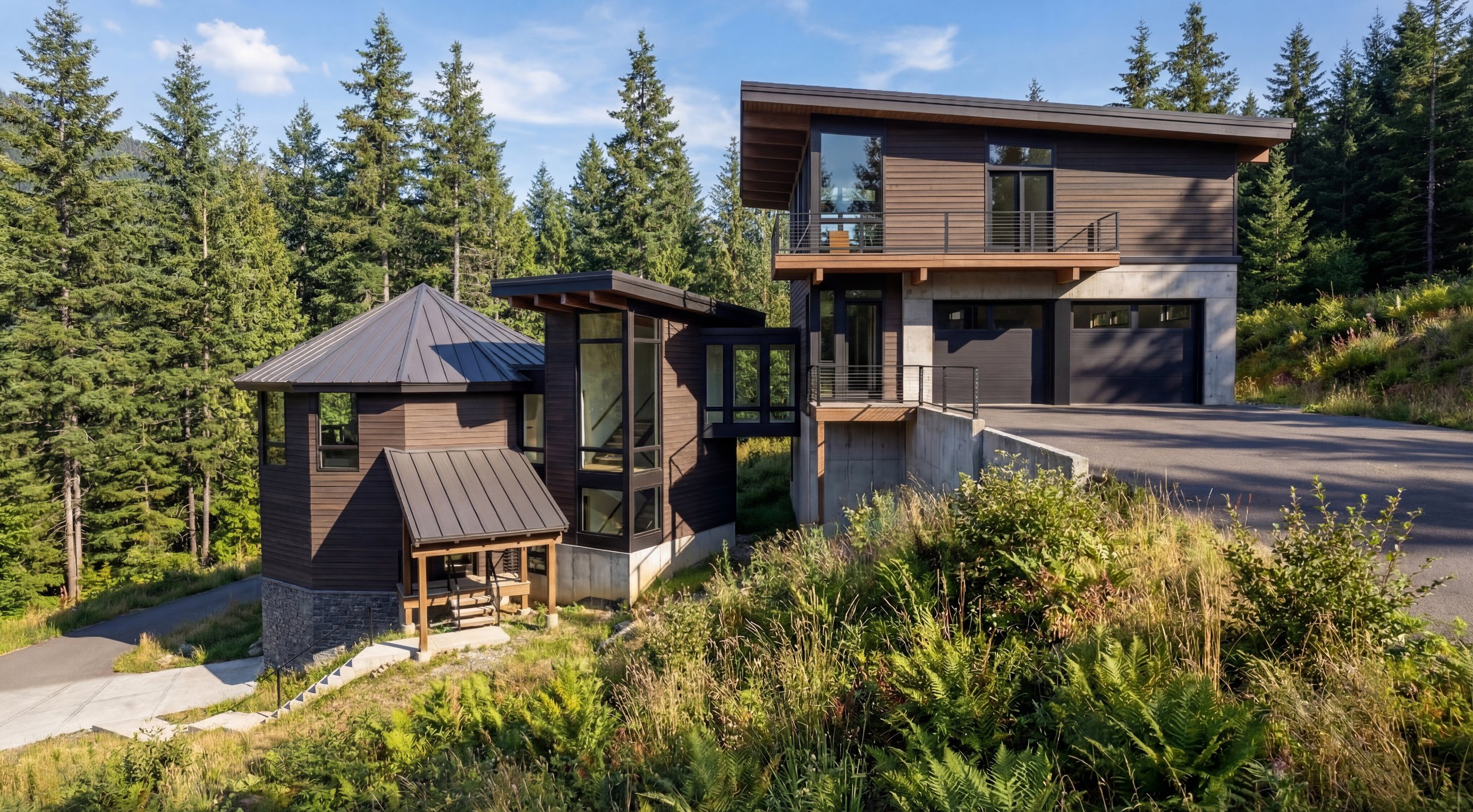 The Bridge House — Snoqualmie Pass renovation and addition design for a mountain cabin at Hyak
