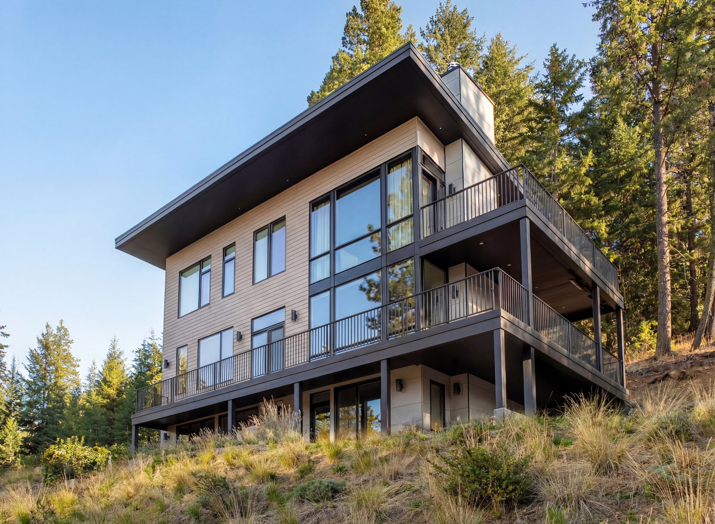 The Lakeview Cabin — Cle Elum architecture, a modern lake house design overlooking Lake Cle Elum near Ronald, Washington